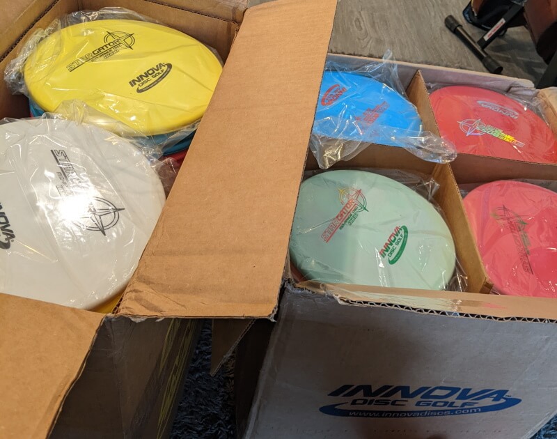 boxes of innova champion disc golf discs